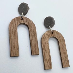 🆕Handmade Clay & Wood Earrings